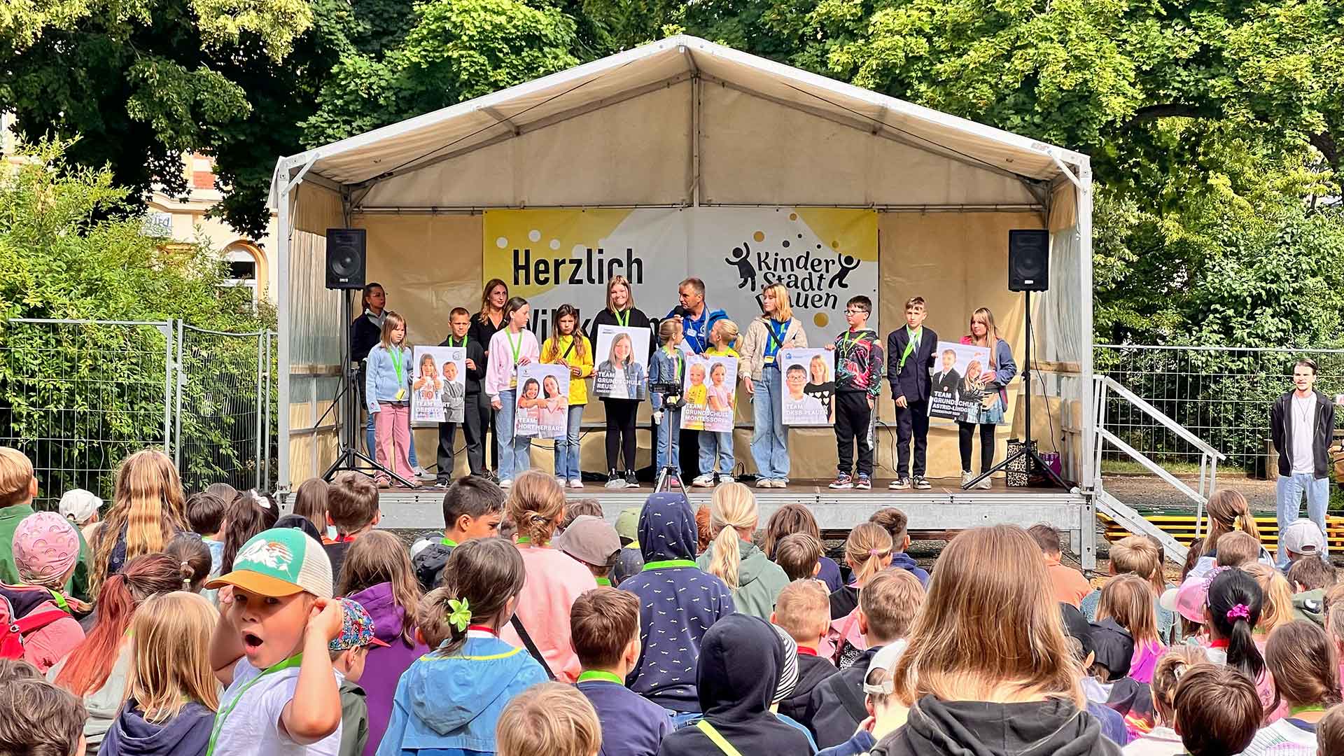 Insgesamt 360 Kinder nahmen aktiv an der diesjährigen Kinderstadt in Plauen teil. Foto: Sebastian Höfer