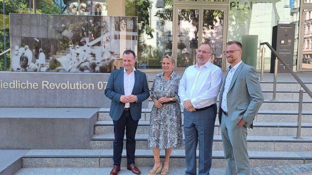 Staatsministerin Barbara Klepsch zu Besuch in Plauen. Foto: Jörg Schmidt