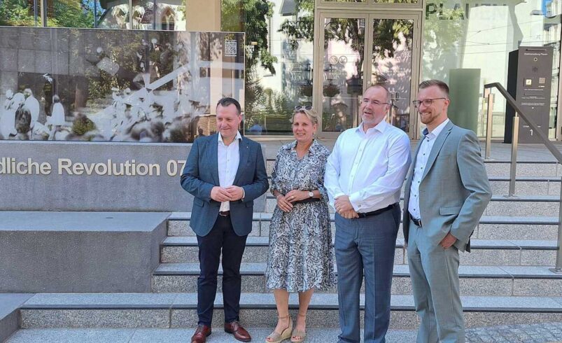 Staatsministerin Barbara Klepsch zu Besuch in Plauen. Foto: Jörg Schmidt
