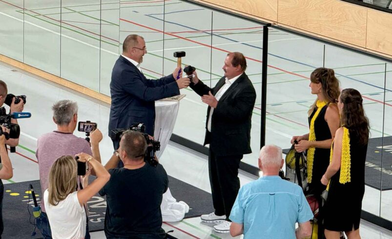 Offizielle Übergabe des SportForums Vogtland. Foto: A. Hellgoth