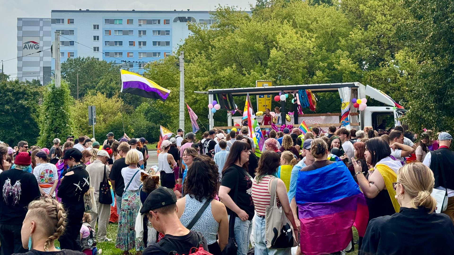 Der Christopher Street Day in Plauen 2025. Foto: A.Hellgoth