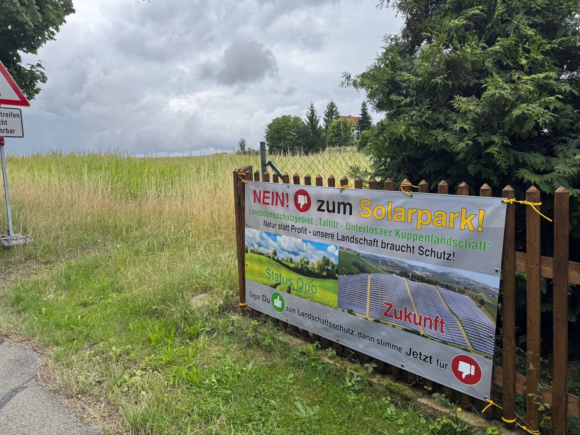 Solarpark so groß wie 90 Fußballfelder soll bei Oberlosa entstehen – nun wächst Bürgerprotest. Foto: M. Reißmann