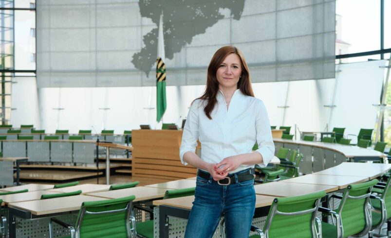Juliane Pfeil ist Landtagsabgeordnete und Kreisrätin für die SPD. Foto: Stefan Kraft