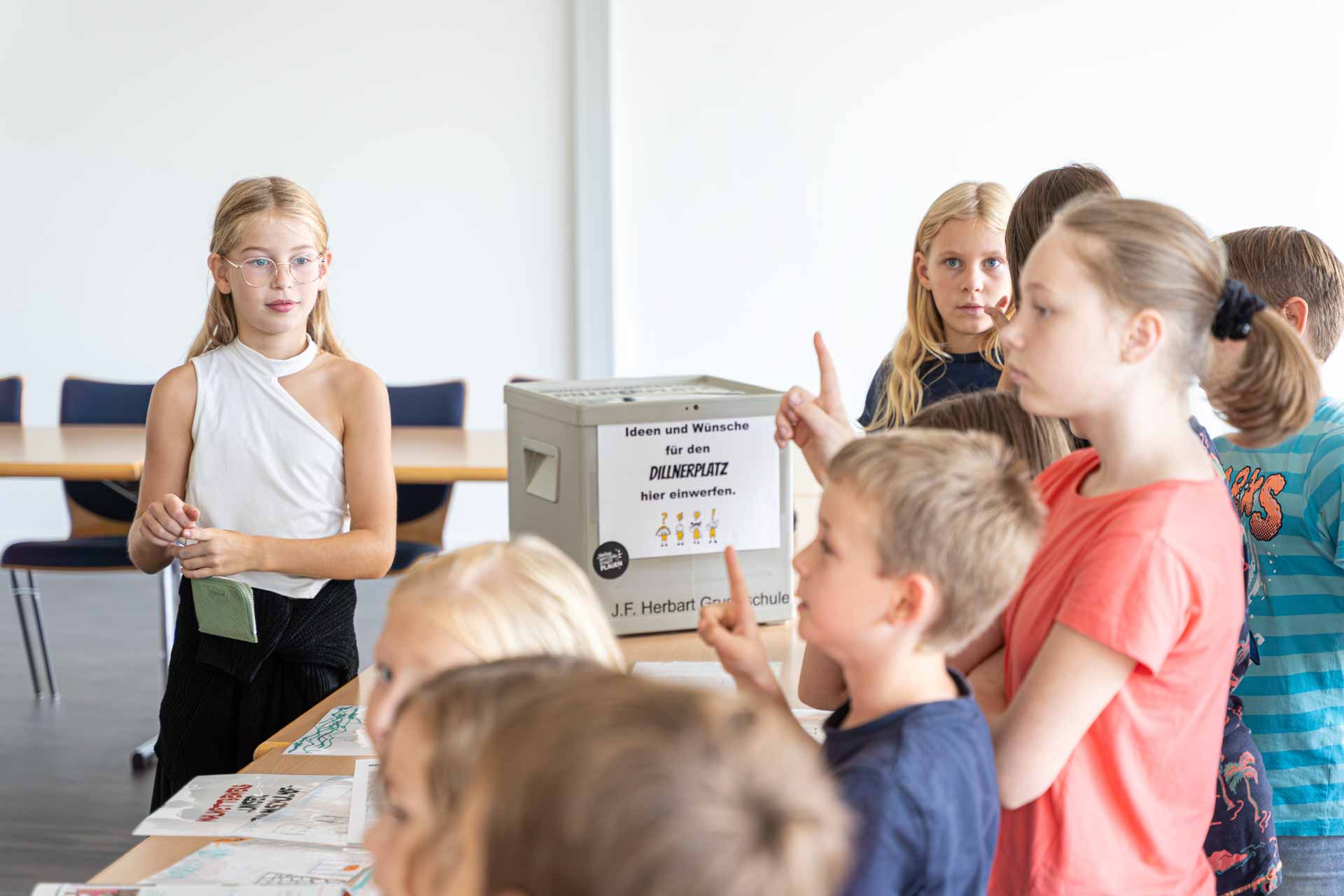 Kinder gestalten mit: Auftakt zur Umgestaltung des Dillnerplatzes in Plauen. Foto: Stadt Plauen