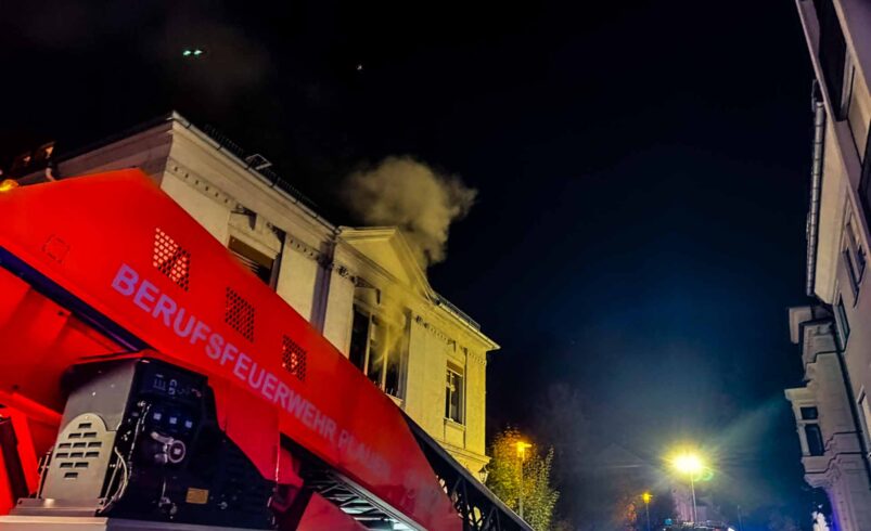 Hotelbrand in Plauen: Zehn Gäste gerettet. Foto: Stadt Plauen
