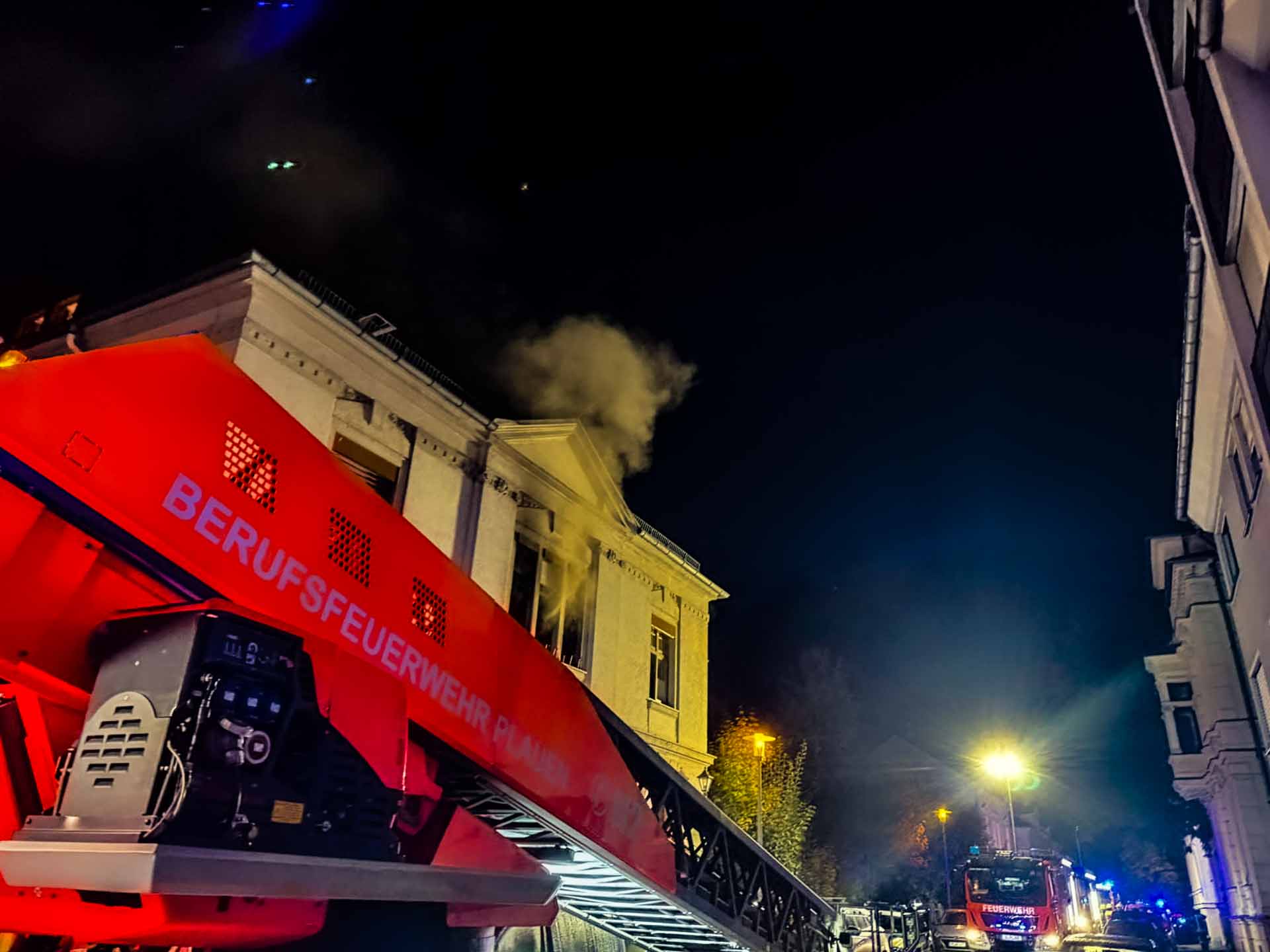 Hotelbrand in Plauen: Zehn Gäste gerettet. Foto: Stadt Plauen