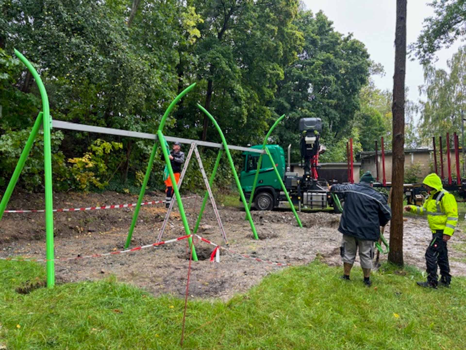 Neue Attraktionen auf Spielplatz in Mylau. Foto: Stadtverwaltung Reichenbach