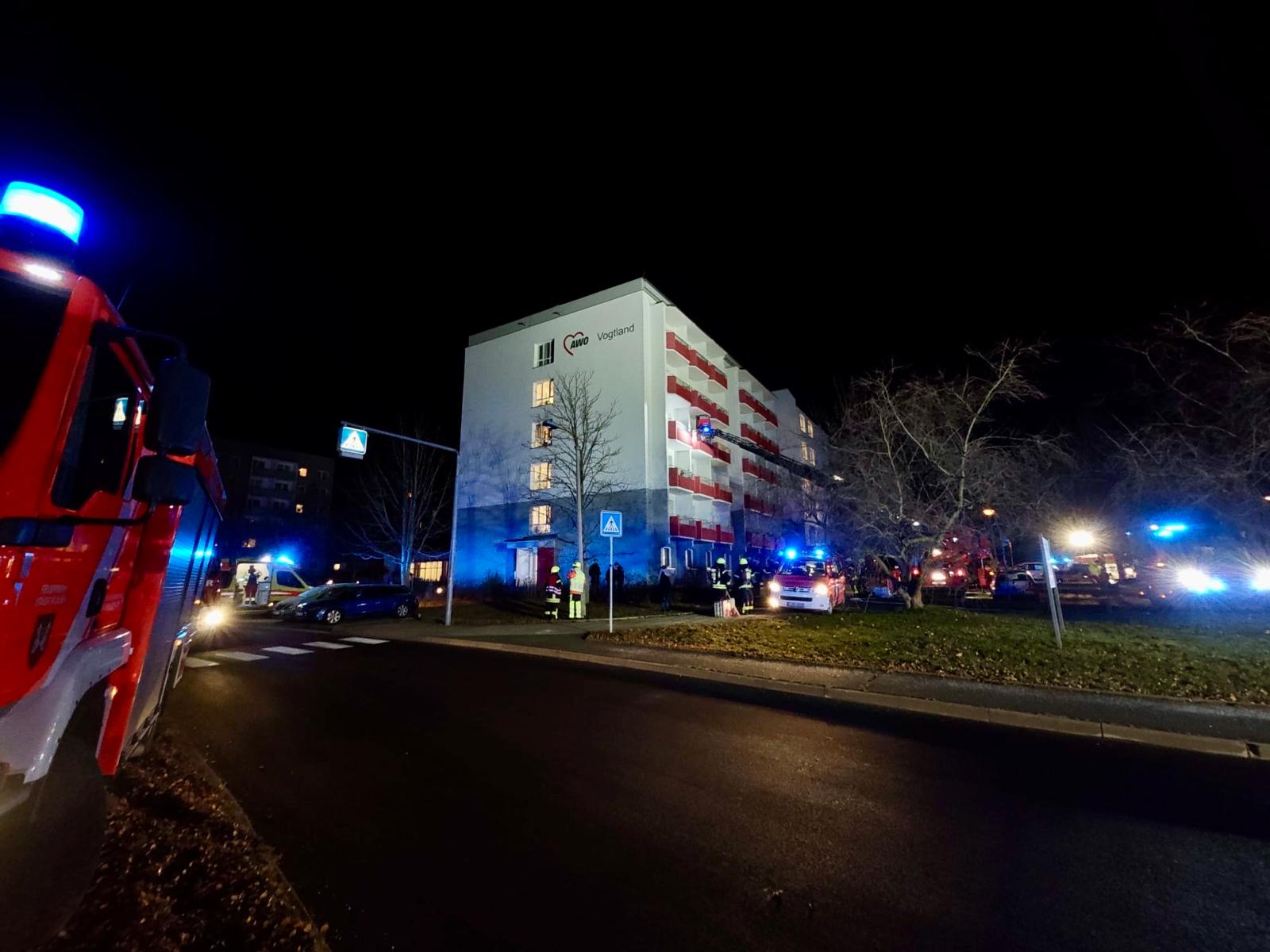 Brand im Pflegeheim in Plauen. Foto: Stadt Plauen