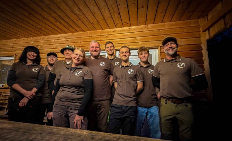 Das Team der Falknerei Herrmann. Foto: S. Hegner