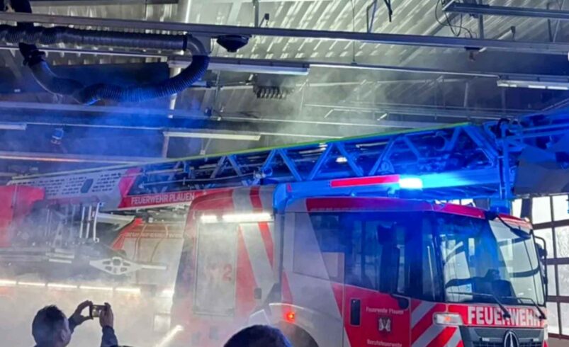 Neue Drehleiter für Plauen: Sicherheit in großen Höhen wird verbessert. Foto: J. Pfeil