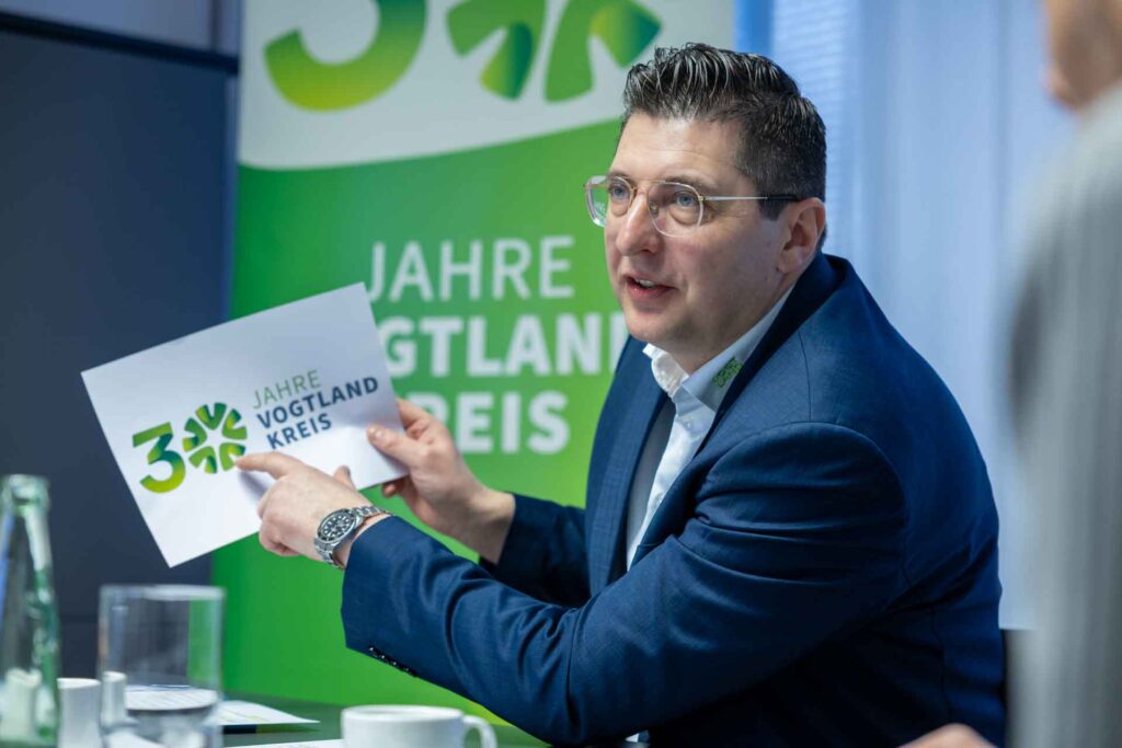 30 Jahre Vogtlandkreis: Gemeinsam eins – seit 1996. Foto: Landratsamt Vogtlandkreis