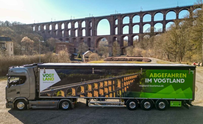 Vogtland-Markenbotschafter vor der Göltzschtalbrücke. Foto: Vogtlandkreis