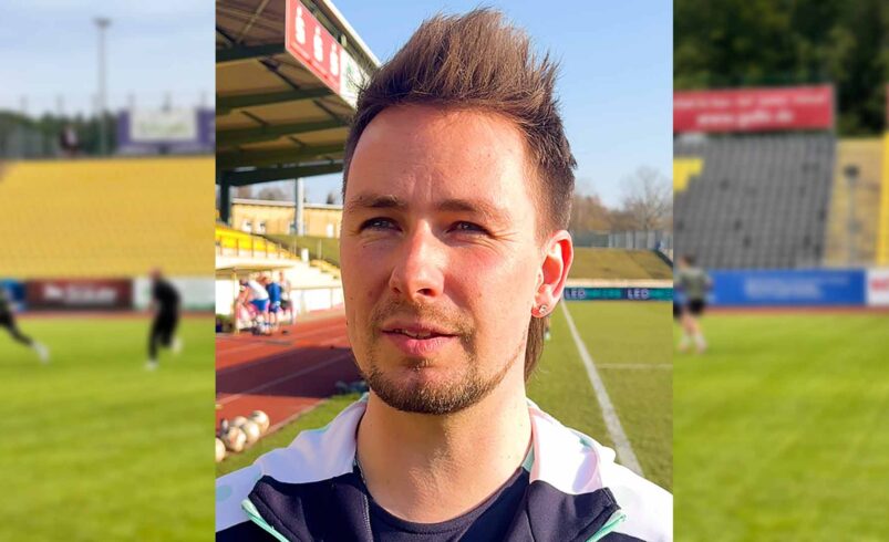 Seit Mitte Januar neuer Cheftrainer des VFC Plauen - Norman Zschach. Foto: Sebastian Höfer