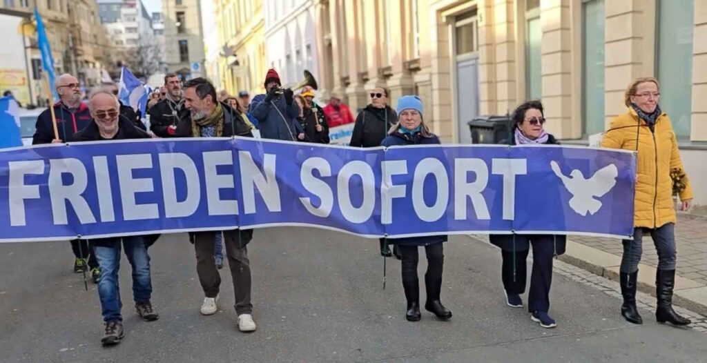Friedensaktion-Plauen-Vogtland. Foto: D. Schlei