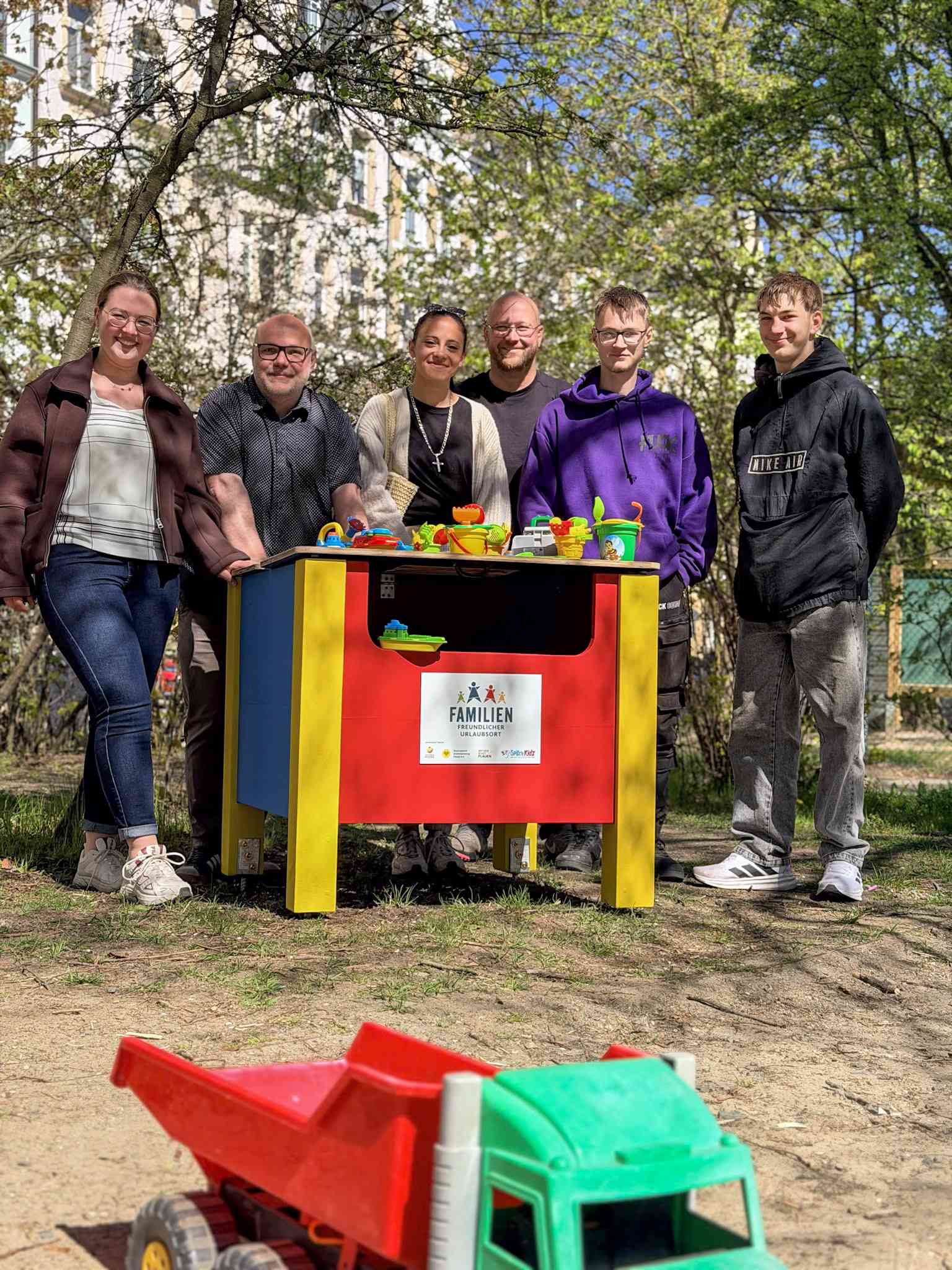 Neuer Standort für Spielzeugkiste in Plauen. Foto: Dachverband Stadtmarketing Plauen