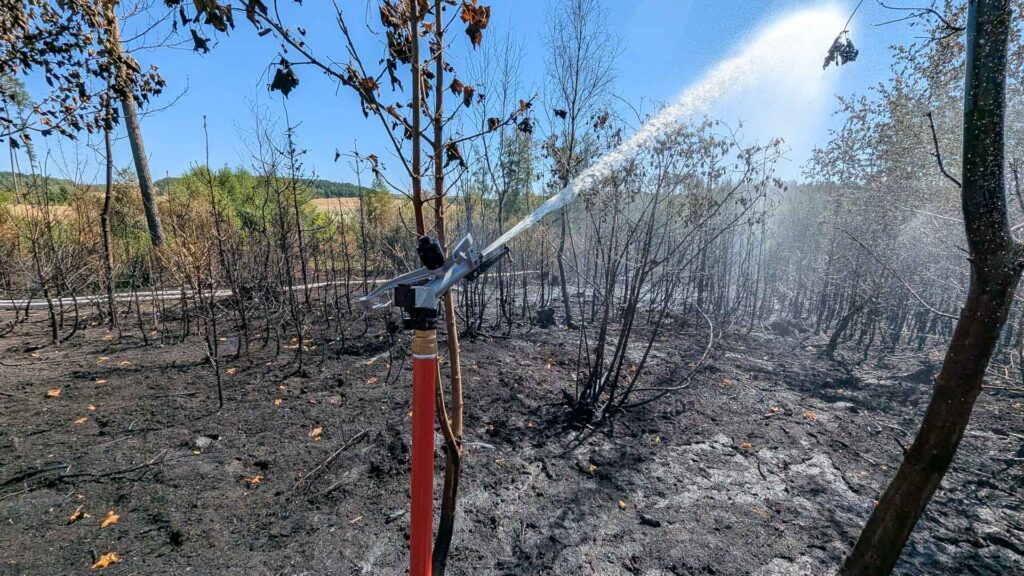 Chronologie des Großbrandes im Vogtland. Foto: Landratsamt