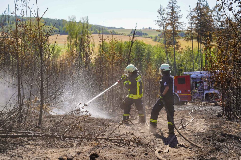 Chronologie des Großbrandes im Vogtland. Foto: Stadt Plauen