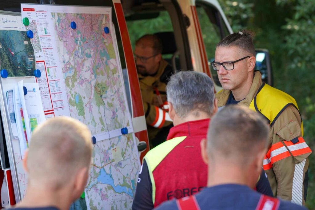 Chronologie des Großbrandes im Vogtland. Foto: Stadt Plauen