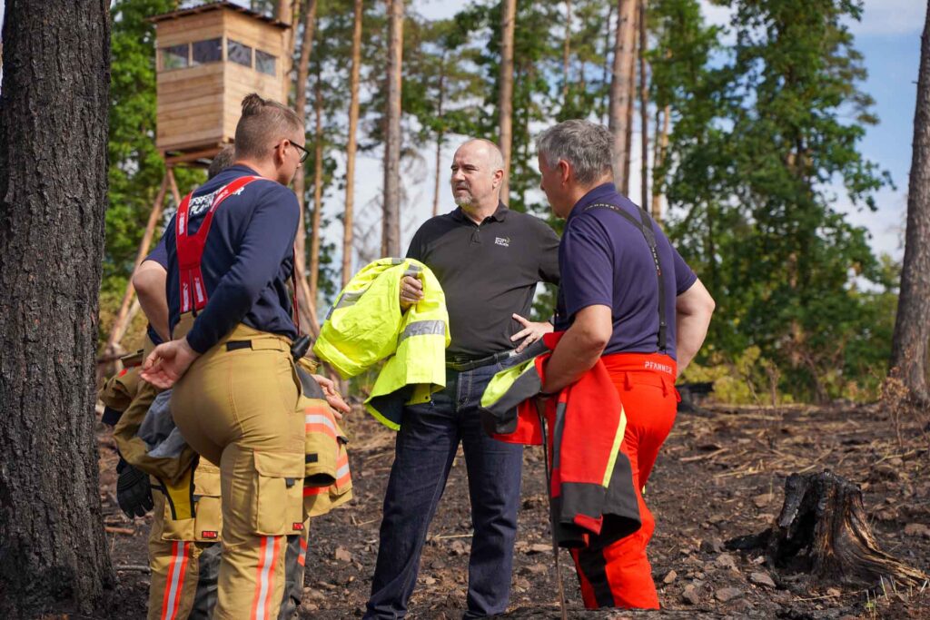 Chronologie des Großbrandes im Vogtland. Foto: Stadt Plauen