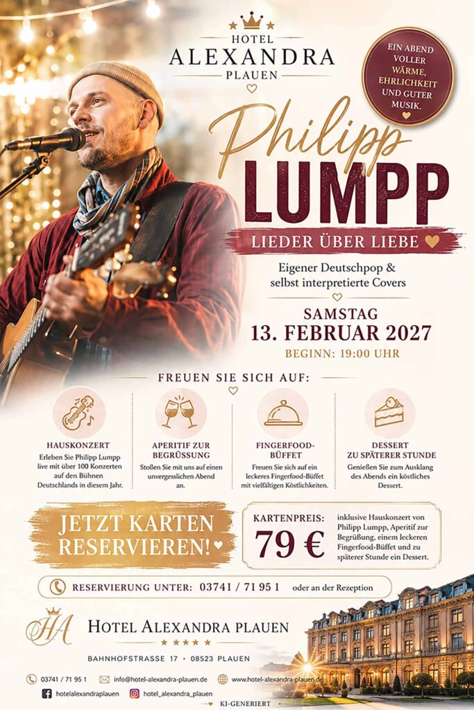 Lieder über Liebe Jetzt Tickets sichern.